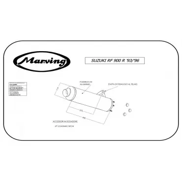 Marving S/2138/BC Suzuki Rf 900 R 93/96