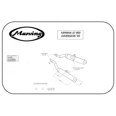 Marving Y/2147/BC Yamaha Xj 900 Diversion 95