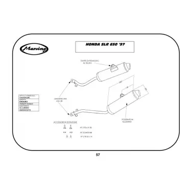 Marving H/AAA/62/BC Honda Slr 650 97