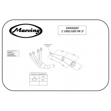 Marving K/3404/BC Kawasaki Z 1000/1000 Mk Ii