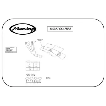 Marving S/3503/BC Suzuki Gsx 750 E