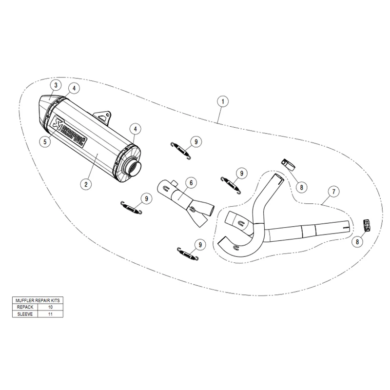 V strom store 650 akrapovic exhaust