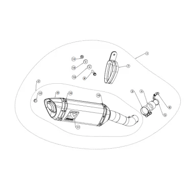 ESCAPE AKRAPOVIC CARBONO HOMOLOGADO S-Y2SO16-HAPC/1