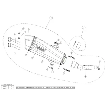 Akrapovic Yamaha X Max 400 S-Y4SO10-HZAASS