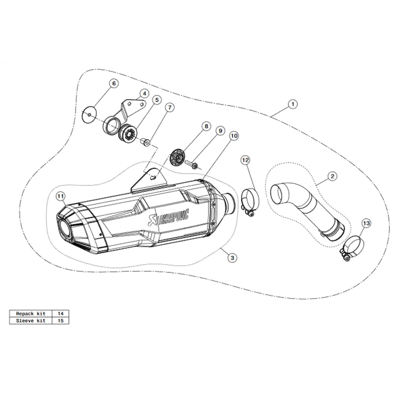 Akrapovic deals gs 850