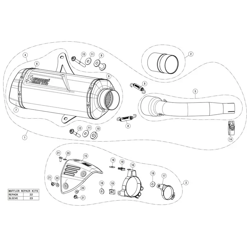 Exhaust Leovince Vespa 300 Gtv 8571E