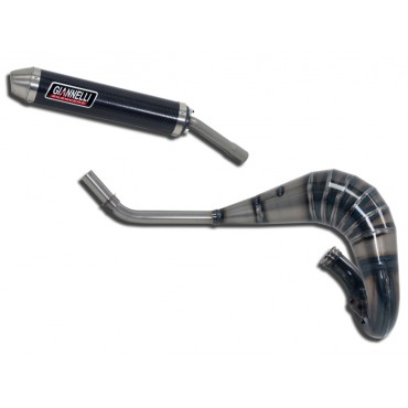 Exhaust Moto Giannelli Silencers Hm Cre 50 Six Competition hf hf Complete Sport Exhaust System Carbon Silencer